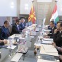 SZIJJARTO_Peter fogadja Nasser_NUREDINI urat, Észak Macedónia környezetvédelmi és területrendezési miniszterét a KKM-ben.